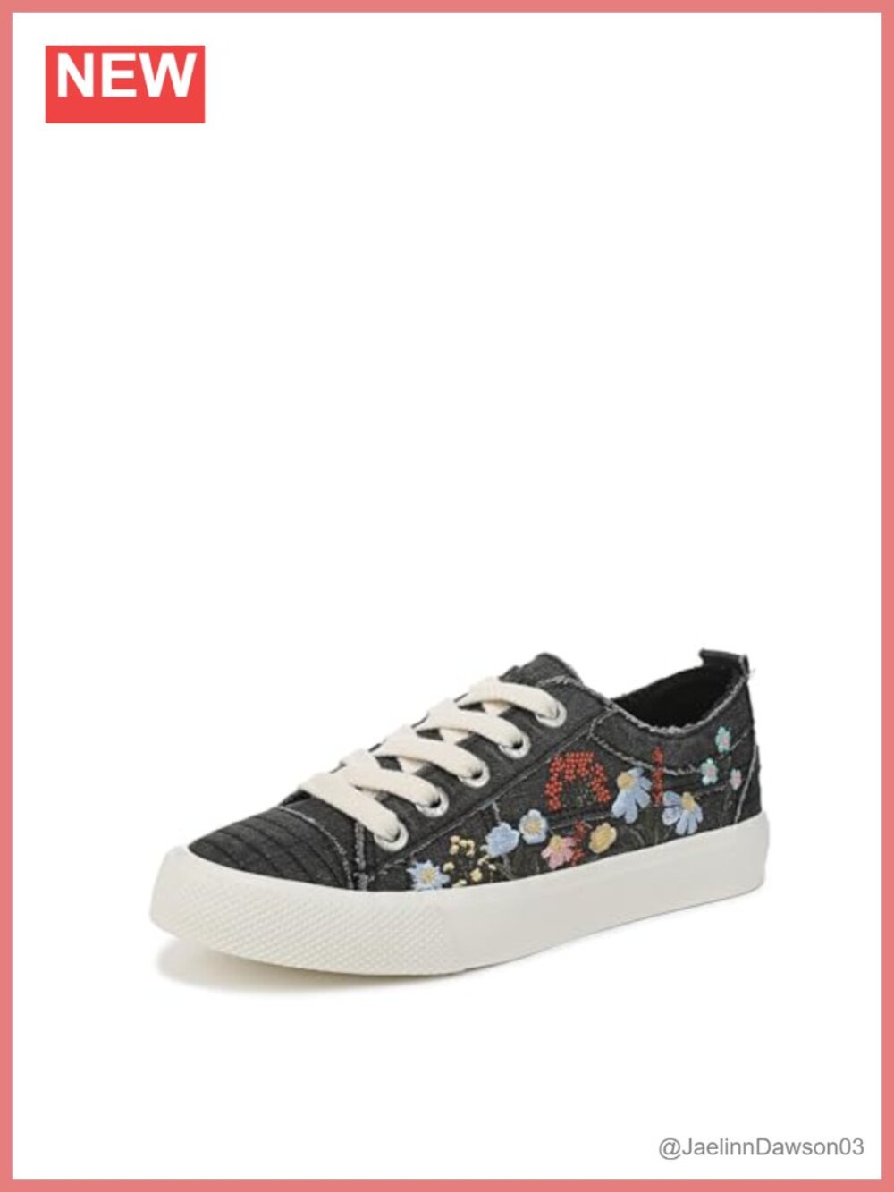 Canvas Lace-Up Fashion Sneakers Flat Round Toe Casual
